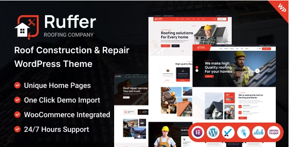 Ruffer - Roof Construction & Repair WordPress Theme