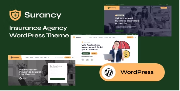Surancy - Insurance Agency WordPress Theme