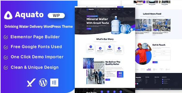 Product Image - Aquato – Drinking Water Delivery WordPress Theme