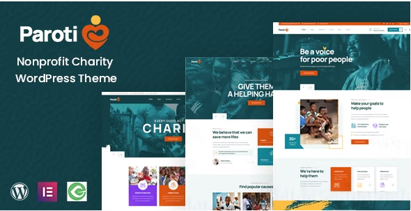 Paroti - Nonprofit Charity WordPress Theme