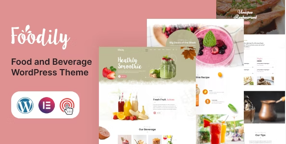Foodily - Food and Beverage WordPress Theme