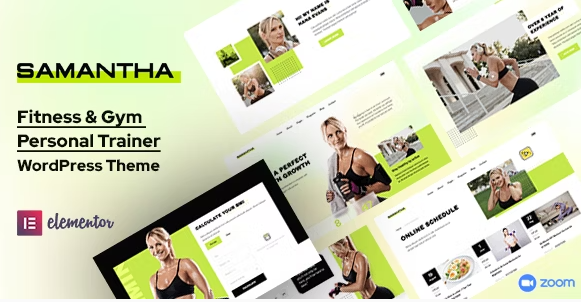 Product Image - Samantha – Personal Trainer & Fitness WordPress Theme