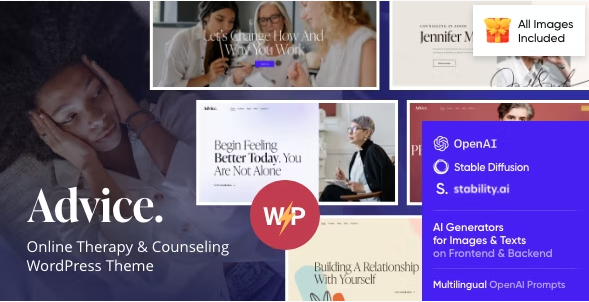 Product Image - Advice – Psychology, Therapy & Counseling Theme Product Image - Advice – Psychology, Therapy & Counseling Theme