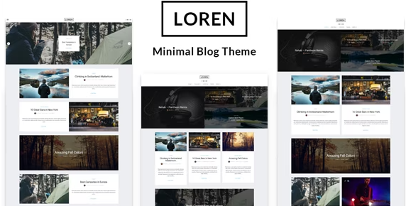 Loren - Personal Minimal WordPress Theme