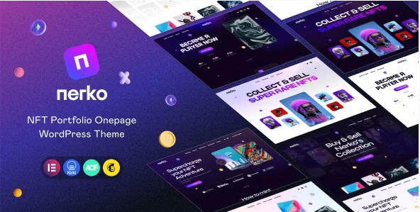 Nerko - NFT Portfolio WordPress Theme
