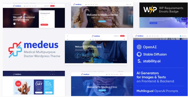 Medeus - Medical Multipurpose Doctor WordPress Theme