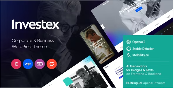 Investex - Corporate Business & Accounting WordPress Theme 1.15