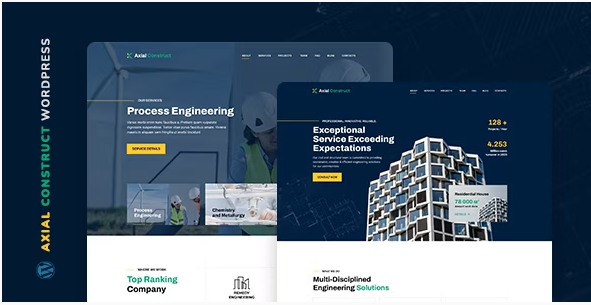 Axial – Construction Company WordPress Theme