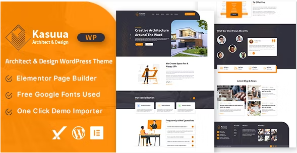Kasuua – Architect & Design WordPress Theme