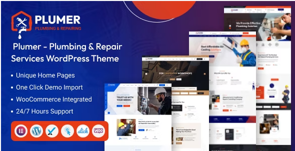 Product Image - Plumer – Plumbing & Repair Services WordPress Theme