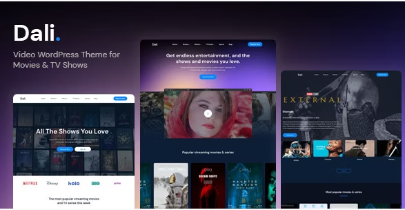 Dali - Movies & TV Shows WordPress Theme