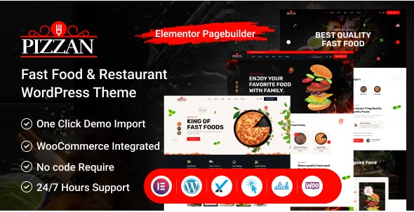 Product Image - Pizzan – Fast Food and Restaurant WordPress Theme