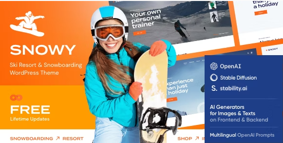 Snowy - Ski Resort & Snowboarding WordPress Theme 1.7.0