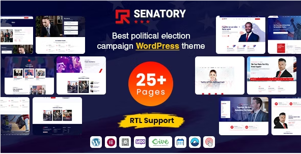 Product Image - Senatory – Political Candidate WordPress Theme
