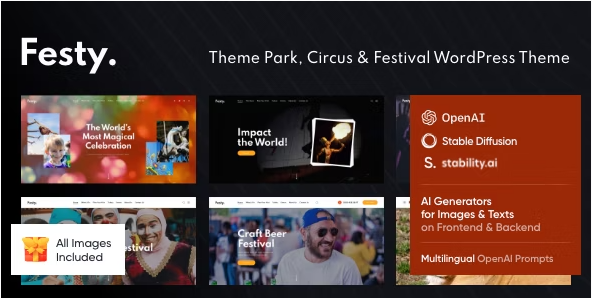 Product Image - Festy – Theme Park, Circus & Festival WordPress Theme