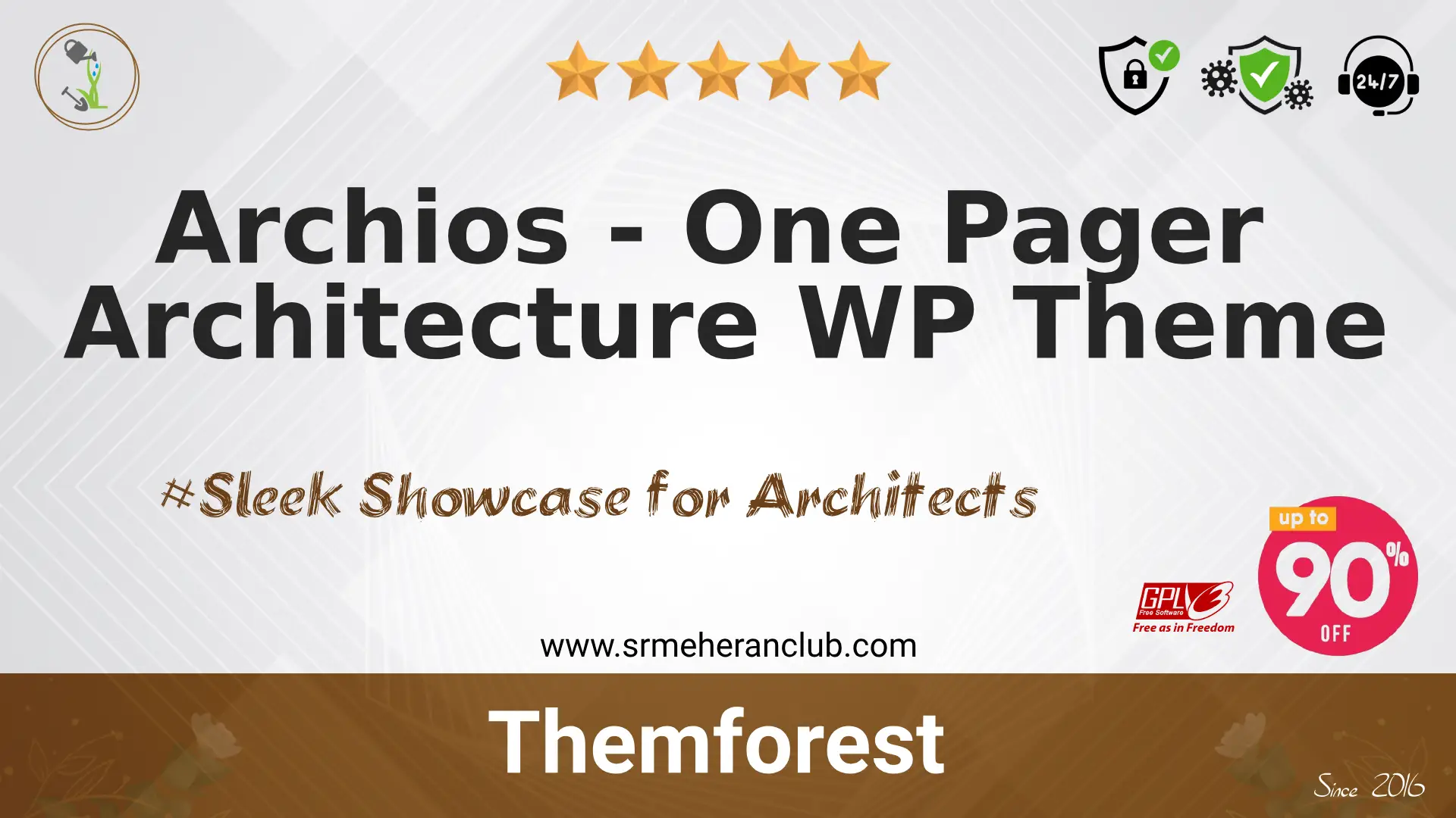 Archios – One Pager Architecture WP Theme — Theme by Themeforest
