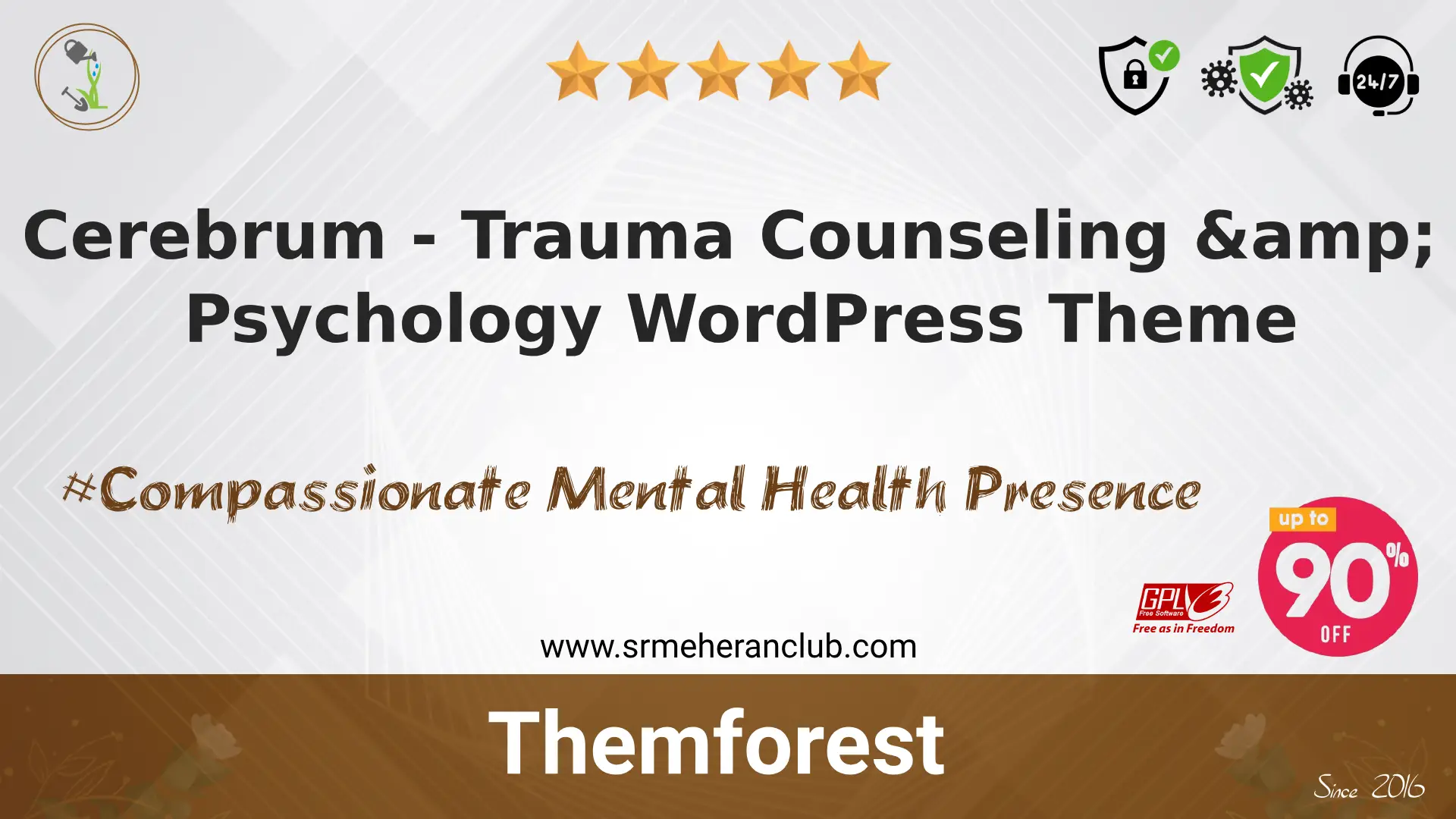 Cerebrum – Trauma Counseling & Psychology WordPress Theme — Theme by Themeforest