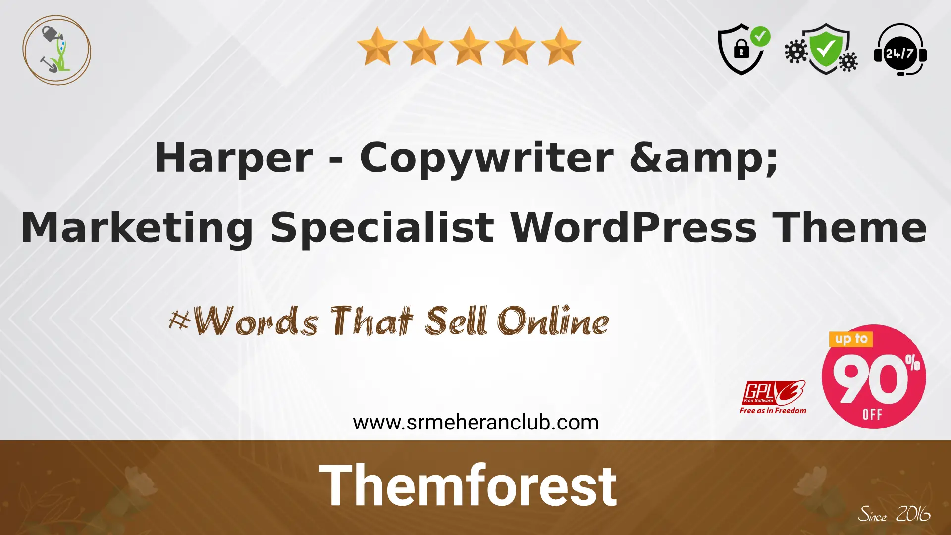 Harper – Copywriter & Marketing Specialist WordPress Theme — Theme by Themeforest