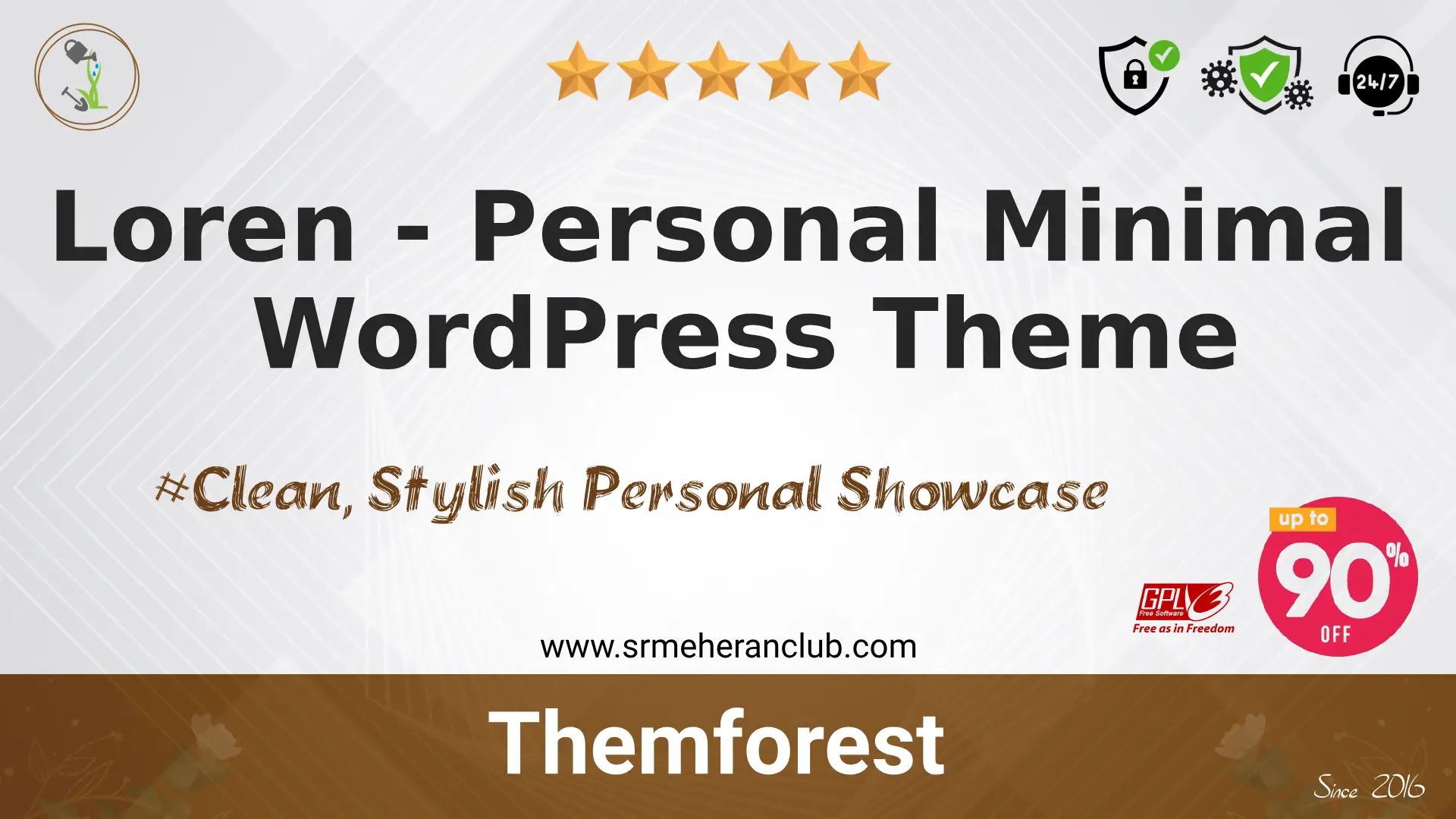 Loren – Personal Minimal WordPress Theme — Theme by Themeforest