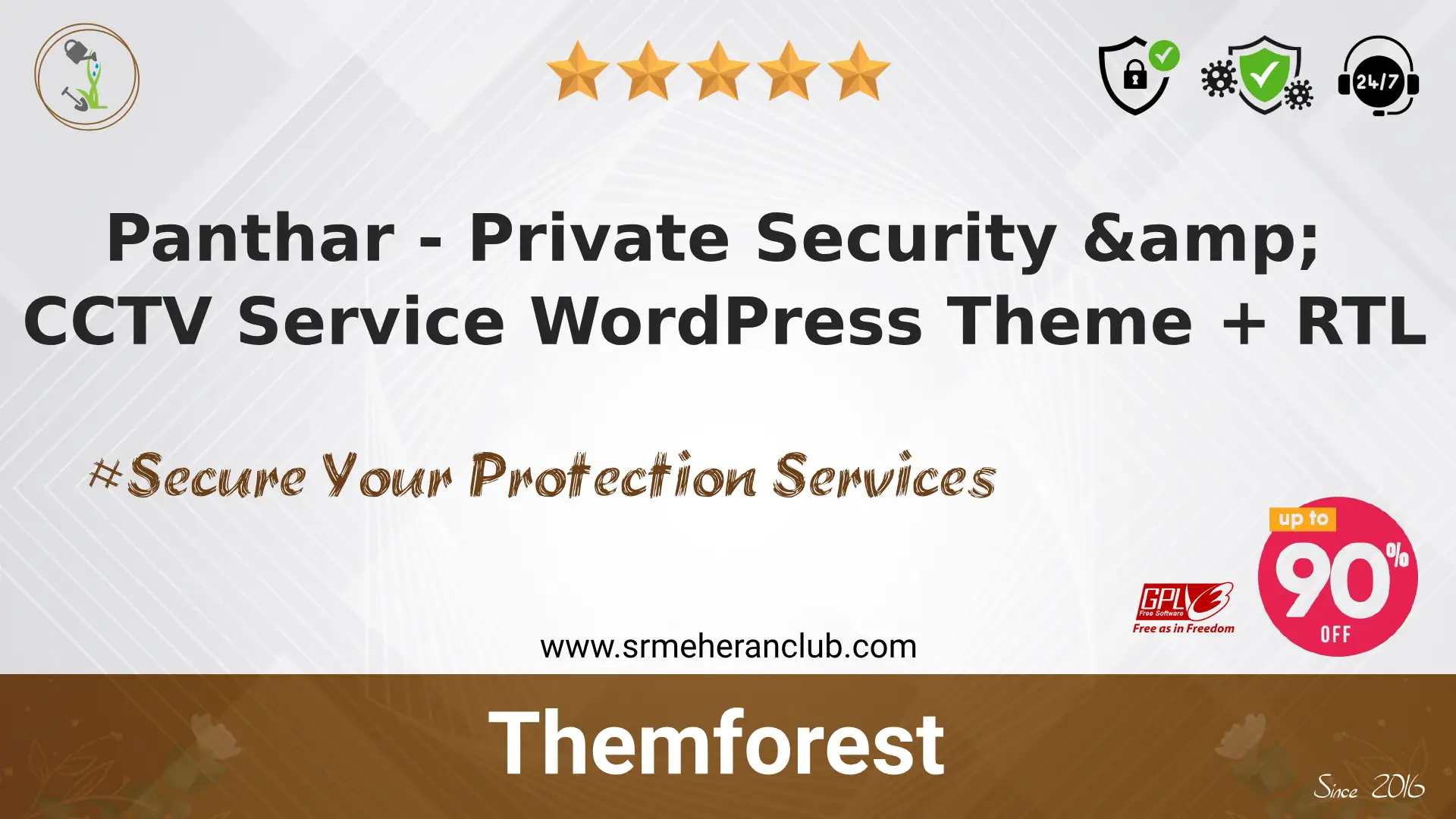 Panthar – Private Security & CCTV Service WordPress Theme + RTL — Theme by Themeforest