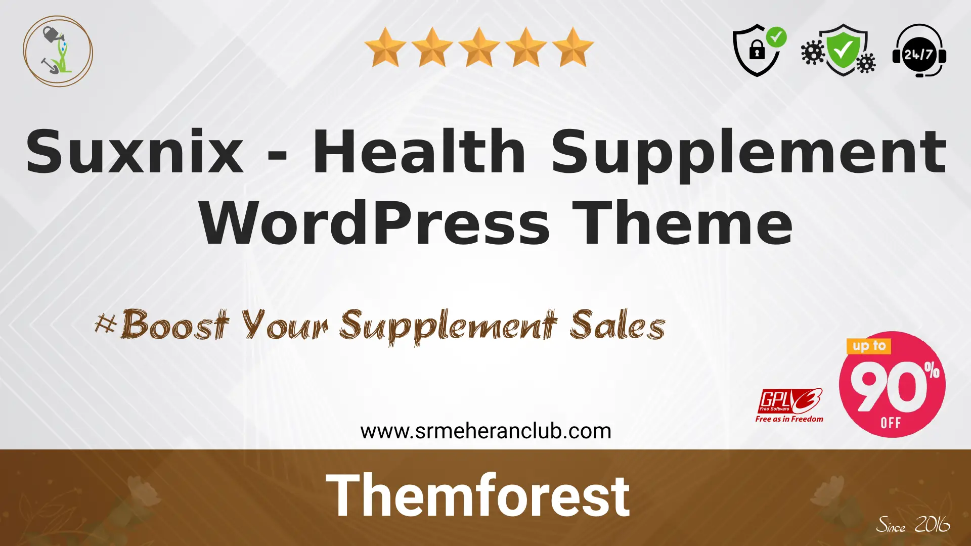 Suxnix – Health Supplement WordPress Theme — Theme by Themeforest