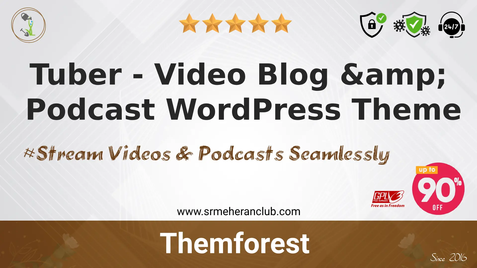 Tuber – Video Blog & Podcast WordPress Theme — Theme by Themeforest