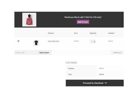 WooCommerce – Cart Upsell