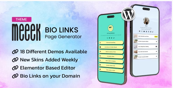 Meeek - Bio Links Builder Theme