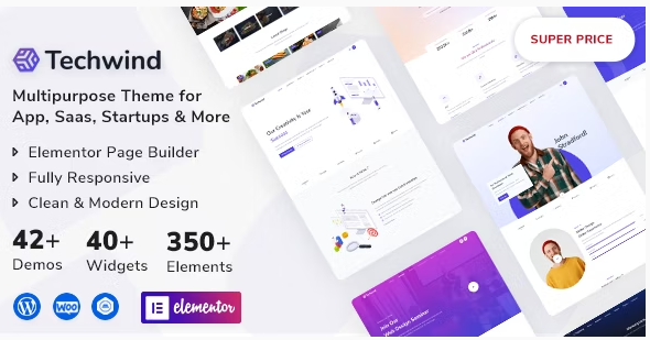 Techwind - Multipurpose Landing Page WordPress Theme