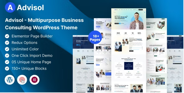 Advisol - Business Consulting WordPress Theme