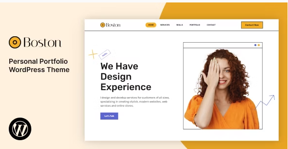 Boston - Personal Portfolio WordPress Theme