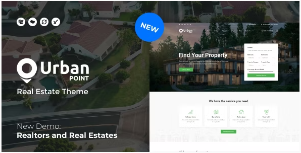 UrbanPoint - House Selling & Rental WordPress Theme