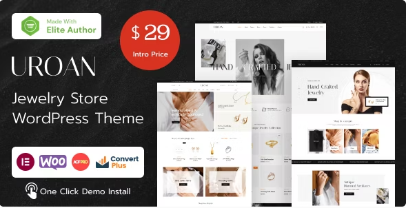 Product Image - Uroan – Jewelry & Ornament Store WordPress Theme