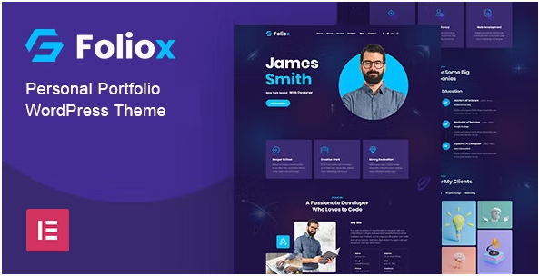 Foliox - Personal Portfolio WordPress Theme