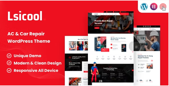 Product Image - Lsicool – AC & Car Repair WordPress Theme