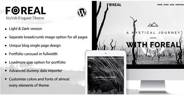 Product Image - Foreal – Director, Writer WordPress Theme