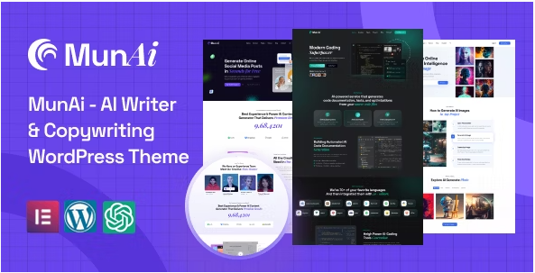 MunAi - AI Writer & Copywriting WordPress Theme