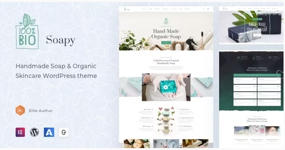 Soapy - Handmade & Organic Skincare WordPress