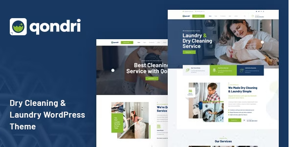Product Image - Qondri – Dry Cleaning & Laundry Services WordPress Theme