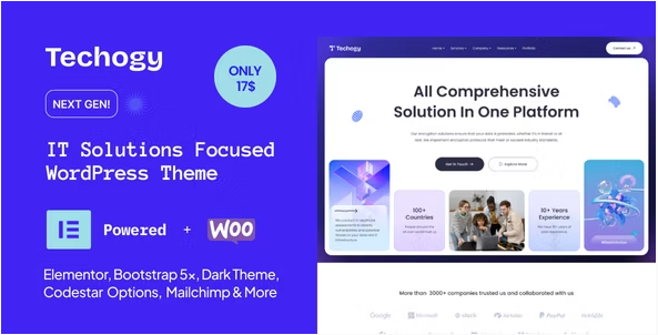 Techogy - IT Solutions & Services WordPress Theme