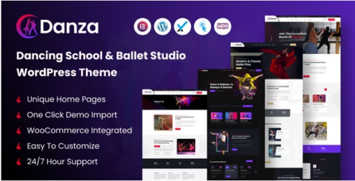 Danza – Dancing School and Ballet Studio WordPress Theme