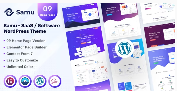 Samu - SaaS / Software WordPress Theme