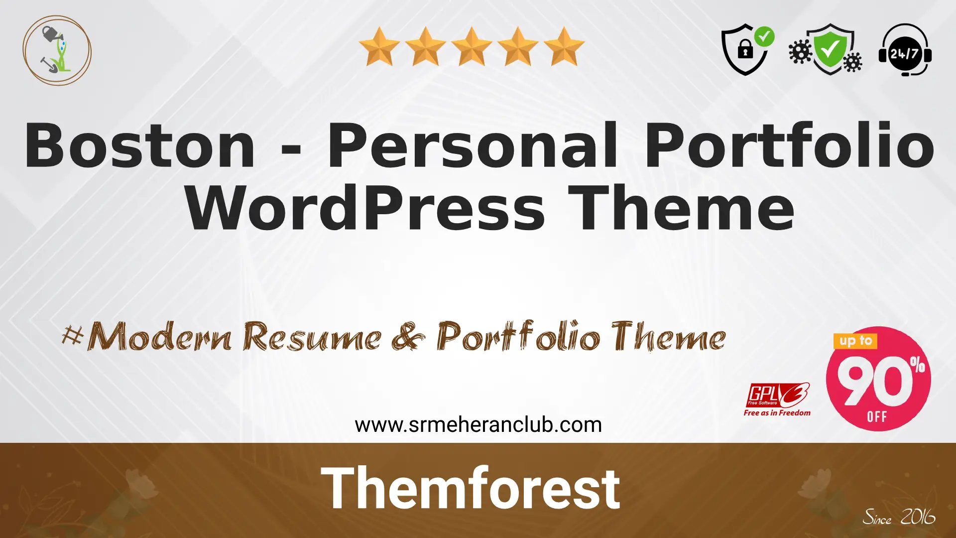 Boston – Personal Portfolio WordPress Theme — Theme by Themeforest