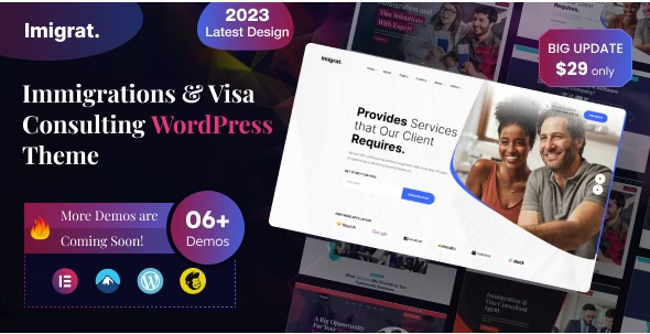 Imigrat - Immigration & Visa Consulting WordPress Theme