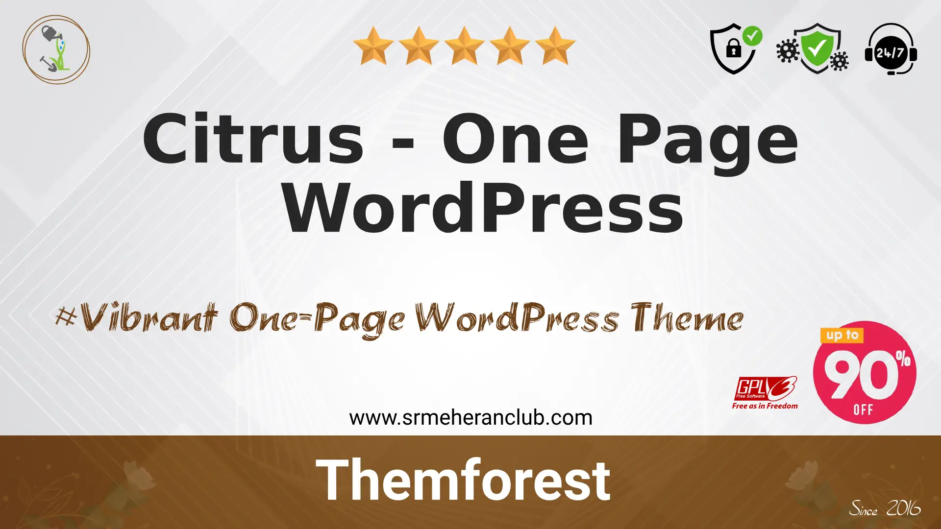 Citrus – One Page WordPress — Theme by Themeforest