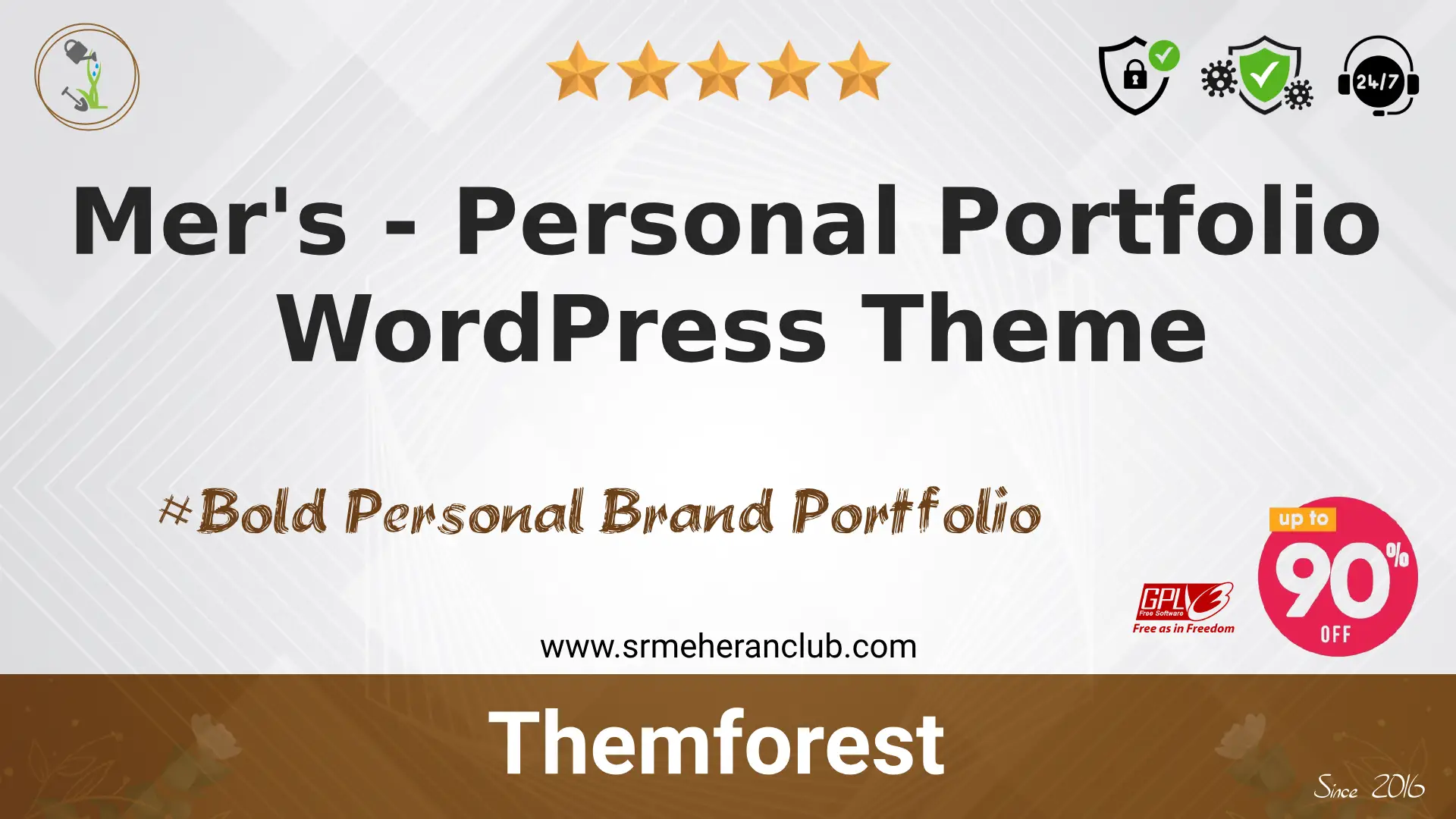 Mer’s – Personal Portfolio WordPress Theme — Theme by Themeforest