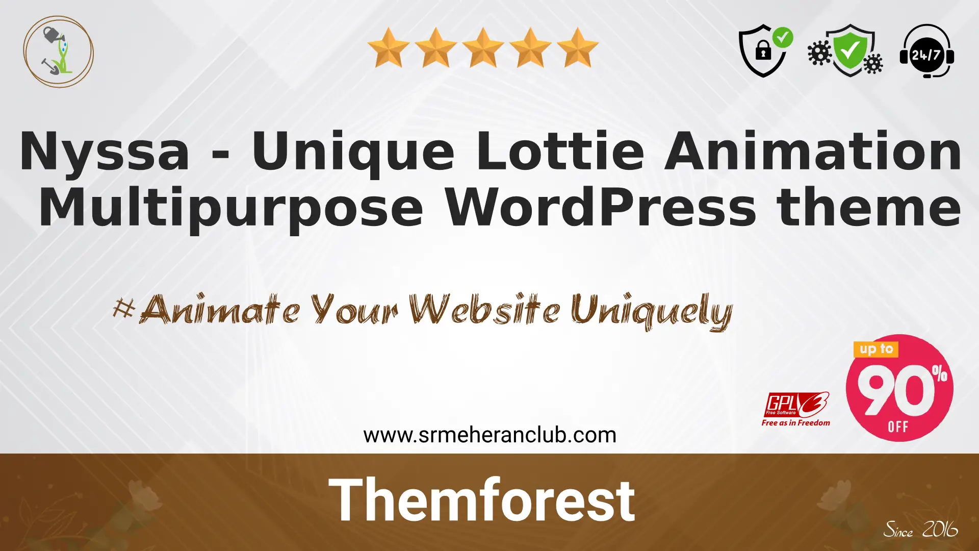 Nyssa – Unique Lottie Animation Multipurpose WordPress theme — Theme by Themeforest
