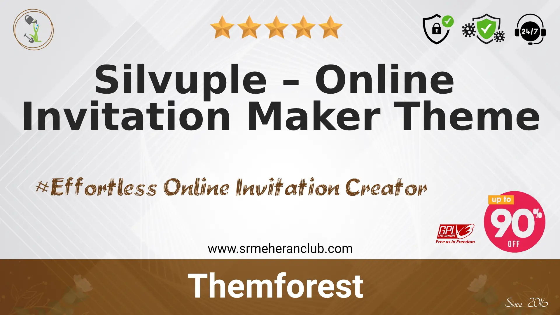 Silvuple – Online Invitation Maker Theme