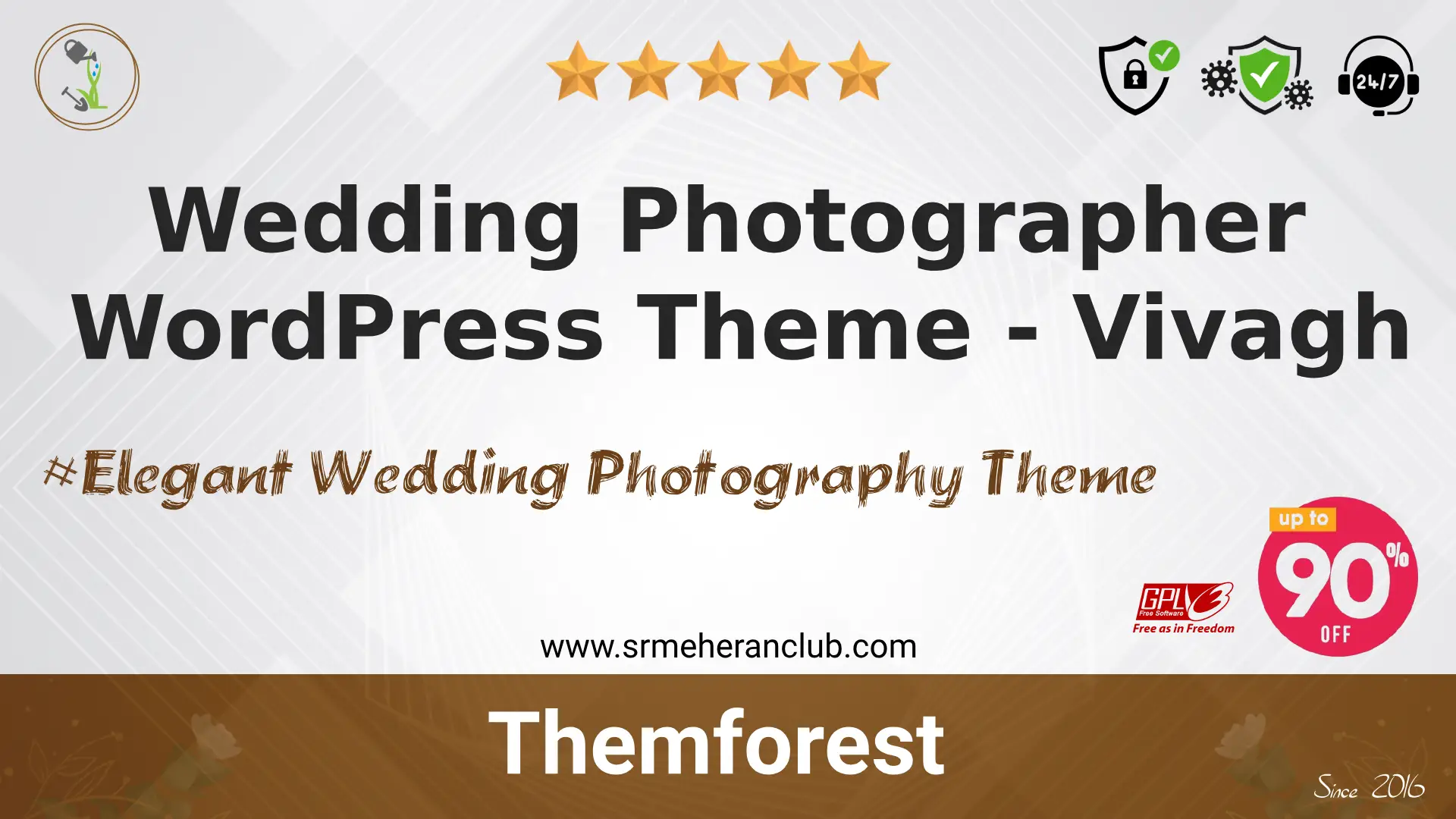 Wedding Photographer WordPress Theme – Vivagh