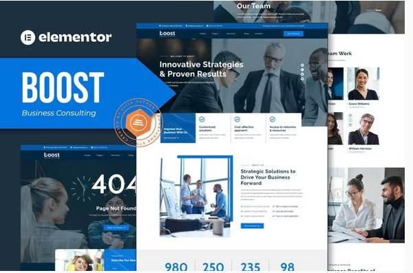 Product Image - Boost – Business Consulting Elementor Template Kit